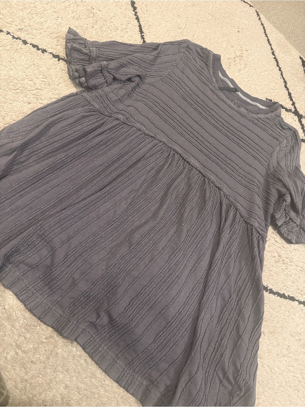 free people take a spin mini dress m grey - Picture 3 of 4
